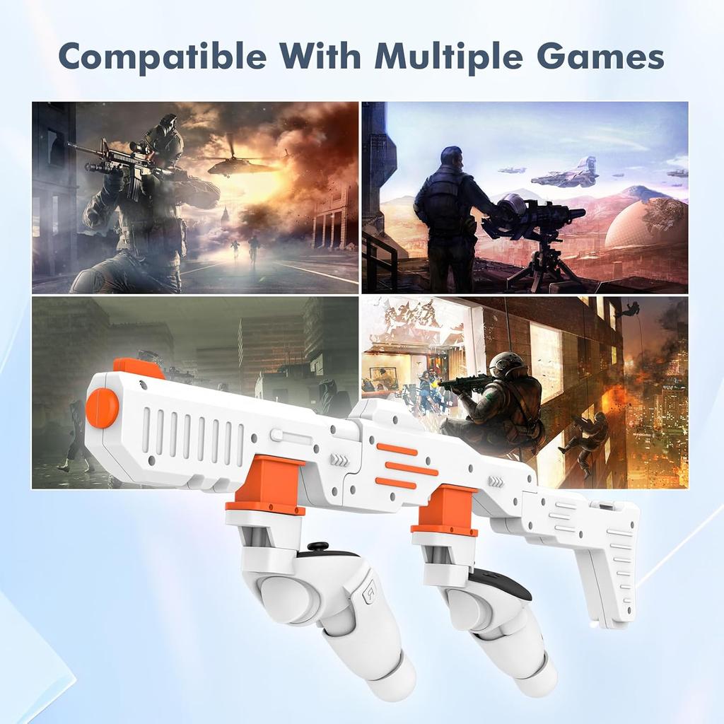 Аксессуары для игр-стрелялок Магнитное крепление Reload VR Gaming Experience Магнитный приклад для винтовки Meta Quest 3s/3 VR Аксессуары