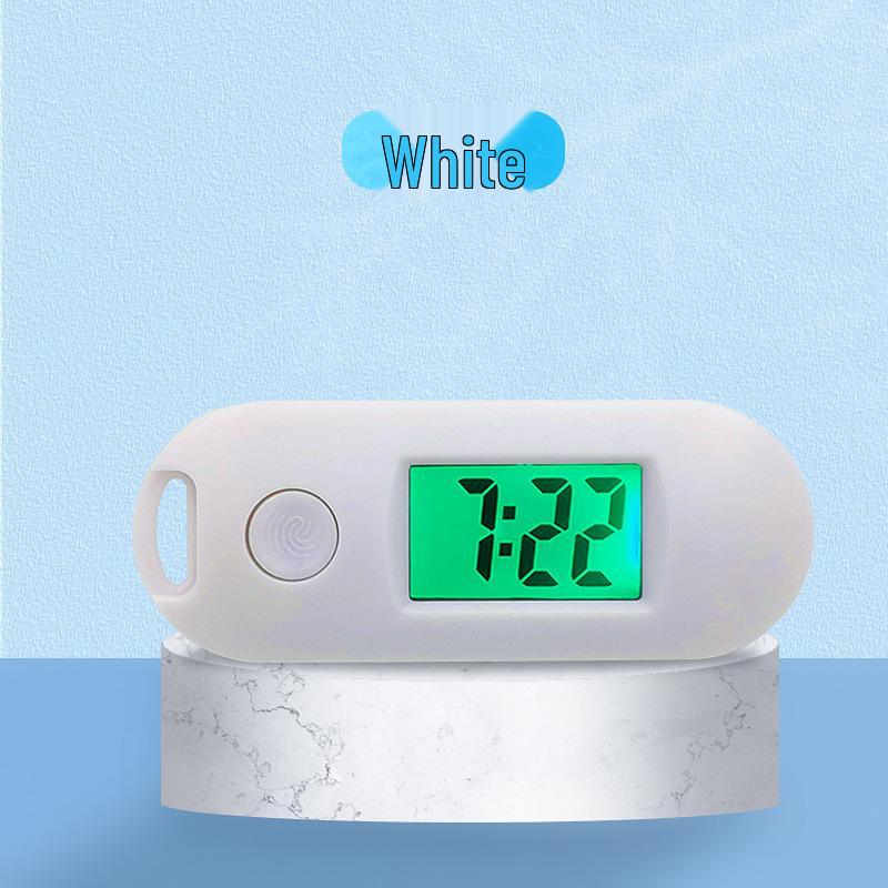 Минималистичный брелок-таймер цвета макарон: Портативные электронные часы для студентов с отображением времени и даты