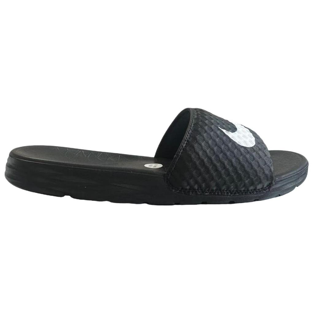 Nike Benassi Solarsoft Удобные Универсальные Шлепанцы Мужская Обувь Черный 831171-010