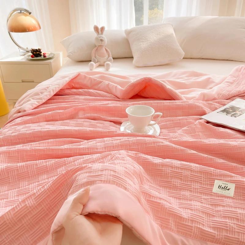 Летнее прохладное одеяло из соевого волокна, тонкое летнее одеяло для одного человека, одеяло с кондиционером, можно стирать в машине, летнее двойное общежитие