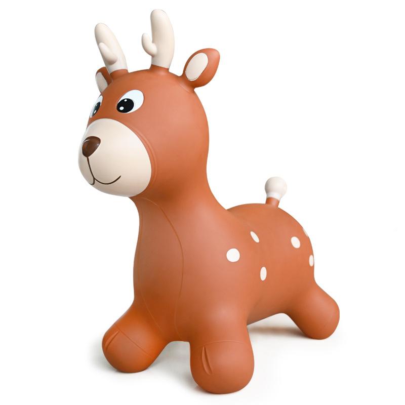 Детский надувной прыгун в виде животного, мягкий гимнастический конь, батут, ПВХ, прыгающий пиявка, игрушка для катания, детские игрушки для игры