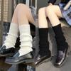 New Lolita Leg Warmers Women's Long Socks Wool Knitted Foot Cover Arm Warmer Y2K Autumn Winter Crochet Heap Socks Boot Cuffs