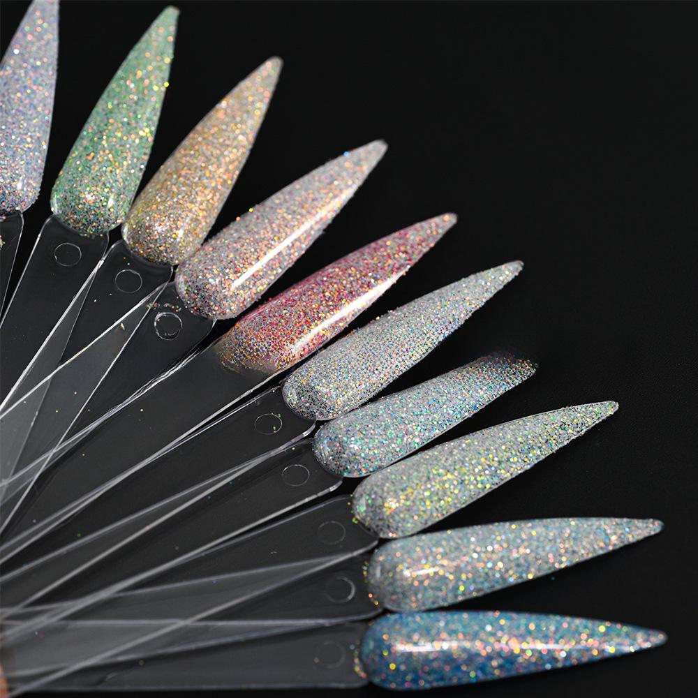 Пудра для ногтей Cross-Border Fine Flash Diamond Sea Salt, 50 г - фантазийный глиттер с эффектом зыбучих песков.