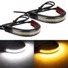 LED Dual-Color Front Shock Fork Light Strip with Turn Signal for Off-Road Motorcycles