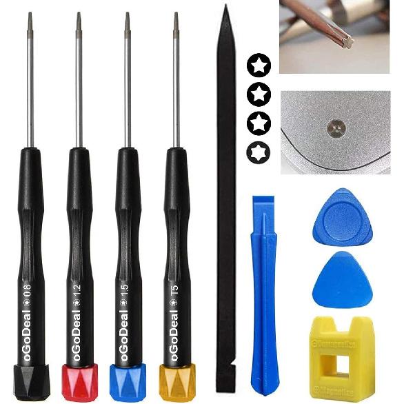 oGoDeal P2 P5 P6 Pentalobe Screwdriver, 5 Pointed Star, 0.8mm, 1.2mm and 1.5mm, T5 Trox, Screwdriver for Apple, iPhone, Macbook Pro & Air and Retina