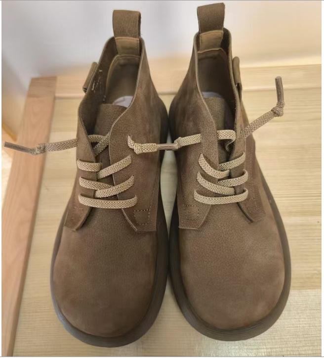 Женские ботинки ретро матовая кожа ботинки Мартина женские повседневные на плоской подошве короткие ботинки женские универсальные женские туфли