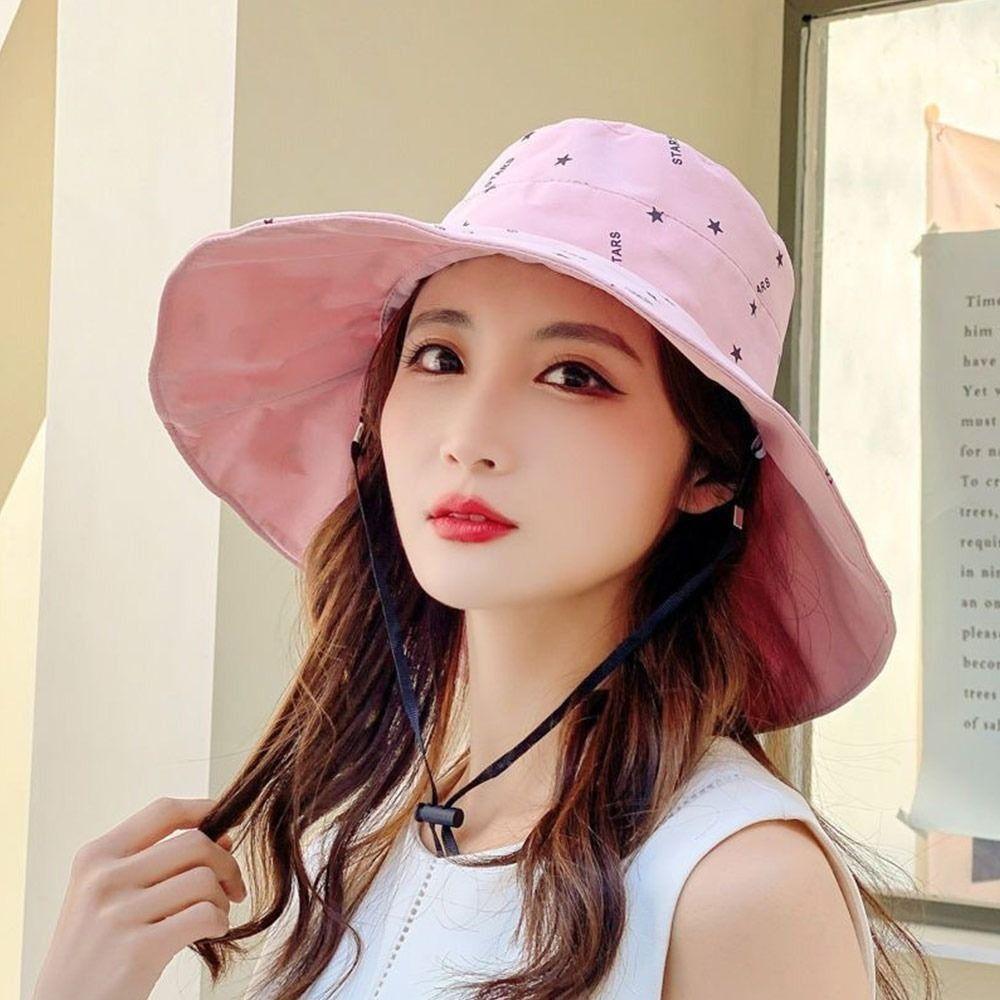 Sunscreen Bucket Hat Print Fishermen Cap Fashion Panama Hat Outdoor