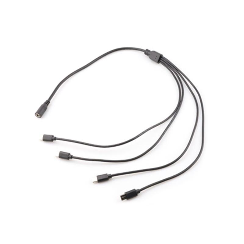 DC5521 to Type C Power Converter Splitter Cable With Precise Coppered Cored Supports 5V/9V/12V Fast Charging