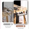 Punch-Free Under-Desk Cable Organizer & Power Strip Rack
