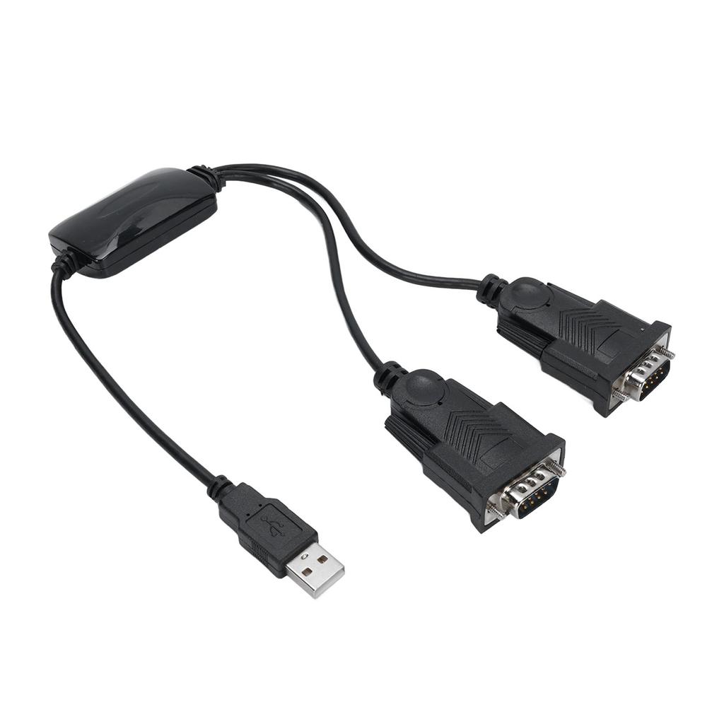 Кабель-адаптер последовательного порта Plug and Play USB 2.0 на 2 последовательных порта 9-контактный DB9 232 кабель-адаптер для Win 7 8