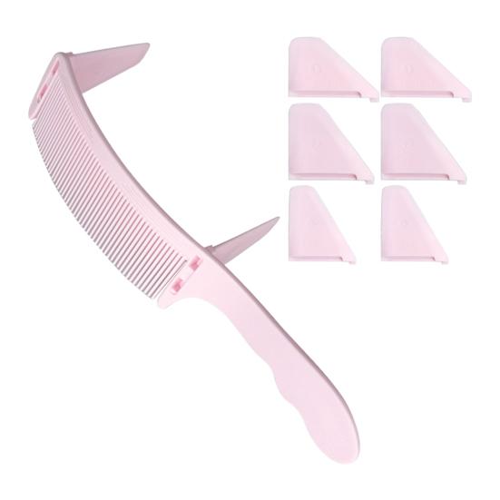 Набор изогнутых парикмахерских расчесок Yousheng с кронштейнами, профессиональный регулируемый термостойкий инструмент для укладки волос для мужских стрижек