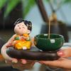 Traditional Cartoon Girl Incense Burner Creative Cute Sticks Incense Tray  Housewarming Gift