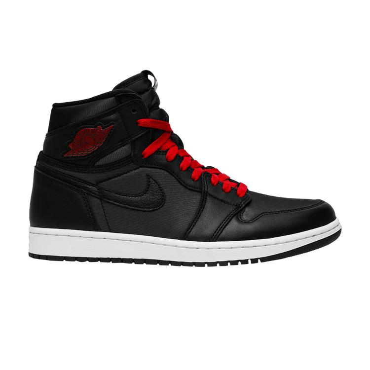 Jordan 1 Retro High Черный сатин Красный тренажерный зал