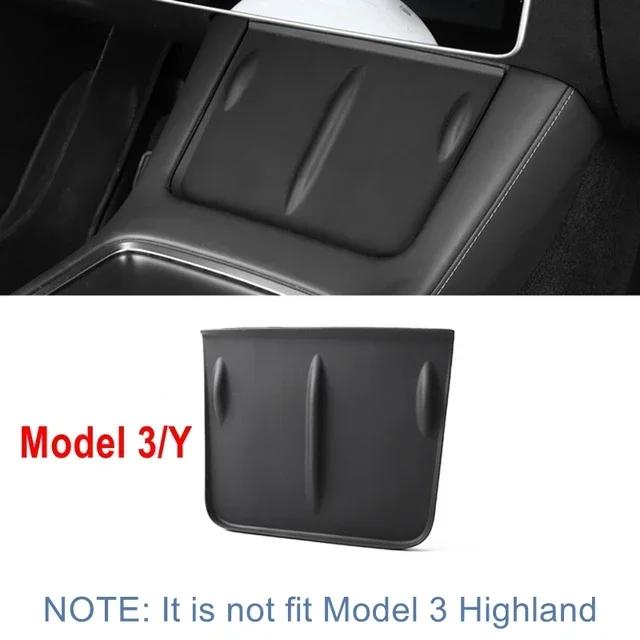 Для Tesla Model 3/Y Беспроводная зарядка Силиконовая подставка Углеродное волокно Центральная консоль Нескользящий Защитный коврик для зарядного устройства Автоаксессуары
