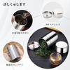 Liroyal Tea Caddy, 400ml Canister, Stainless Steel Tea Canister for Coffee and Tea, Airtight, Light-Blocking, Preserves Freshness, Dishwasher Safe, Gi