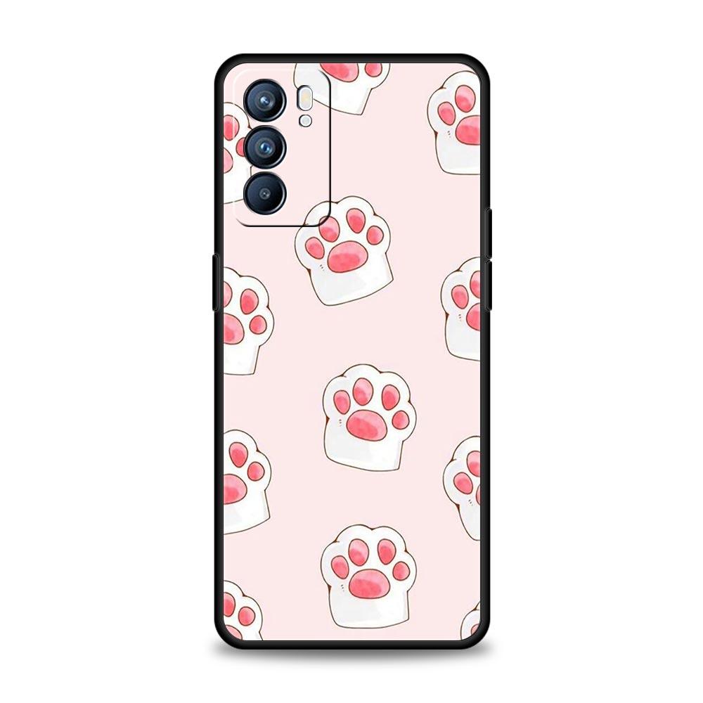 Милый чехол для Oppo Reno8 Reno7 Reno6 Pro A54 5G Find X6 X5 A53 A52 A9 A15 A95 A17 A16 A76 A74 A57 A31