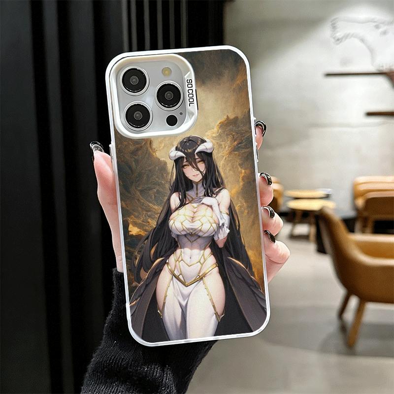Ударопрочный чехол для телефона Albedo O-Overlords Anime для iPhone 17 Air 16 16E 15 Pro Max 14 Plus 13 Mini 12 Задняя крышка Противоударный Funda
