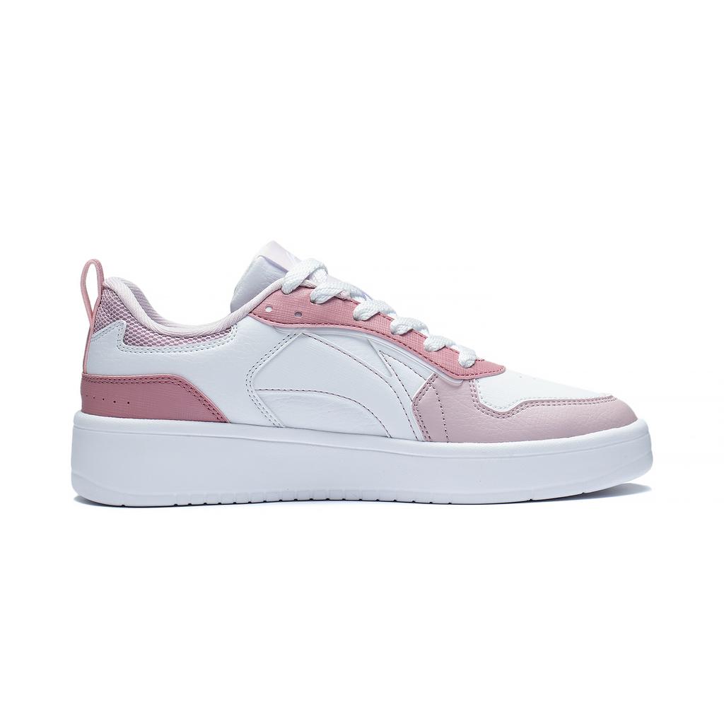 Li Ning Sui Sui Casual Versatile Thick Sole Sneakers Non-Slip Wear-Resistant Breathable Height Increasing Low-Top Skate Shoes Women Sneakers AGCT148-5