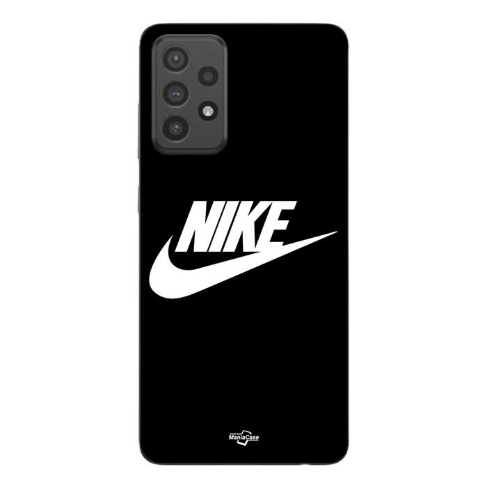 Coque de téléphone - MANIACASE - Samsung Galaxy A33 5G - Silicone TPU - Souple - Nike logo blanc