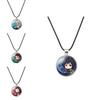 Charming Demon Slayer Time Gem Pendant Necklace With Durable Alloy And Soft Rope