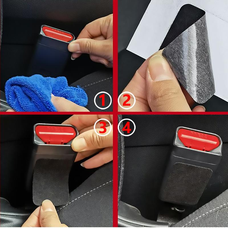 Автомобильные ремни безопасности с пряжкой, наклейки для предотвращения столкновений, накладки для Skoda Fabia Kodiaq Octavia A4 A5 A6 A7 Rapid Superb Yeti, противошумные черные