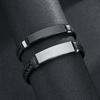 Bracelet Twist Braid Leather Rope Bracelets Stainless Steel Hiphop Rock Fashion Jewelry Accessories