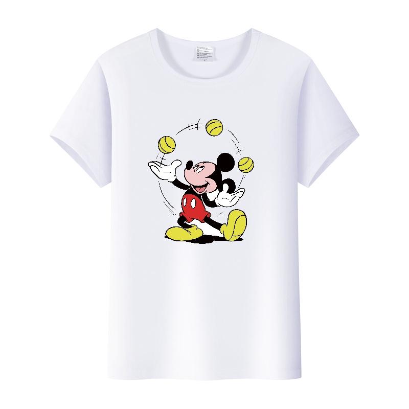 Vintage Disney Cartoon Men Tshirt Tops Summer Blouses Women Short Sleeve T-shirt Gothic Tee Ladies Mickey Mouse Graphic Clothes