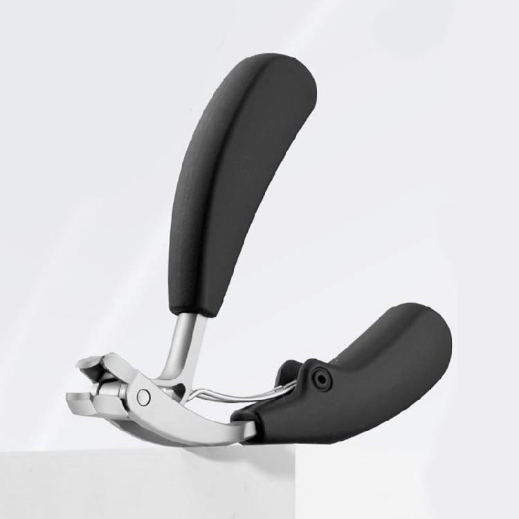 Ergonomic Long Handle Nail Clippers for Seniors,Angled Head Curved Wide Jaw Opening Toenail Clippers for Thick Toenails