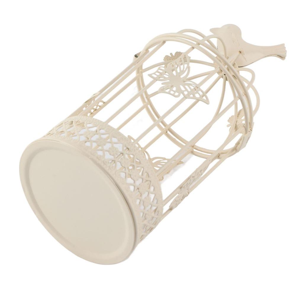 Iron Hollow Birdcage Candle Holder Birdcage Café Bar Desktop Candle Stand  Café Interior