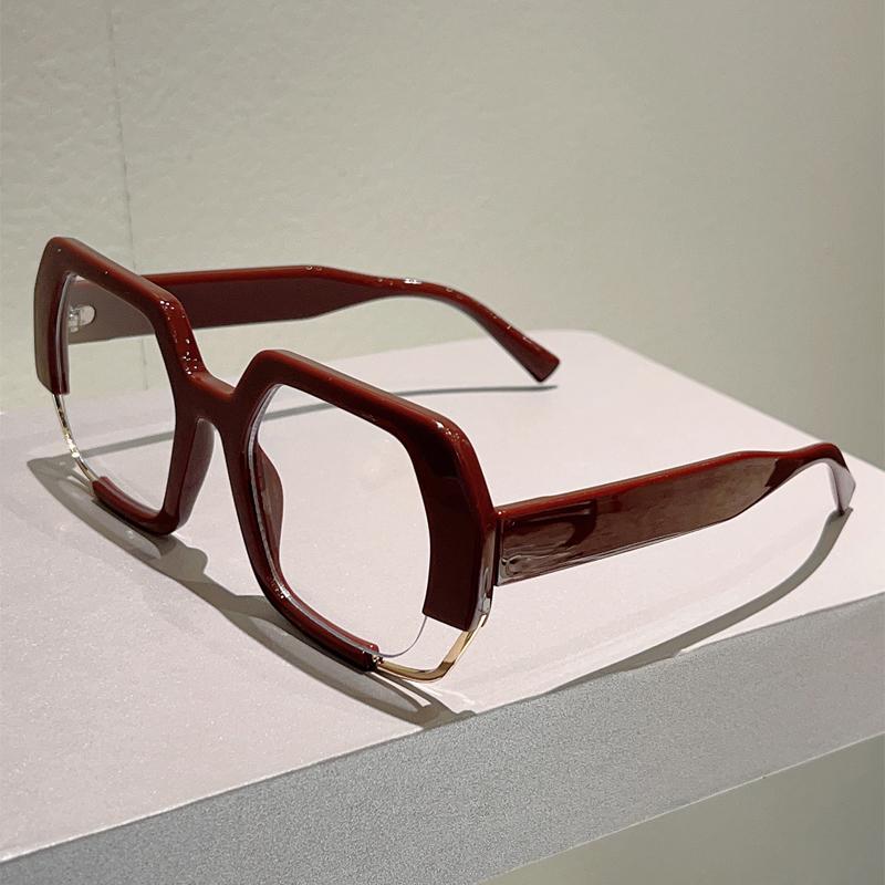 Квадратные очки оверсайз Женские Новая мода Блокирующие синий свет Оптические оправы Трендовый шик Дизайн бренда Декор Очки