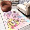 Cartoon mermaid and sea creatures Rug Floor Mat for Living Room or Bedroom Soft and Comfortable Carpet a Gift for Birthday and Holiday.
