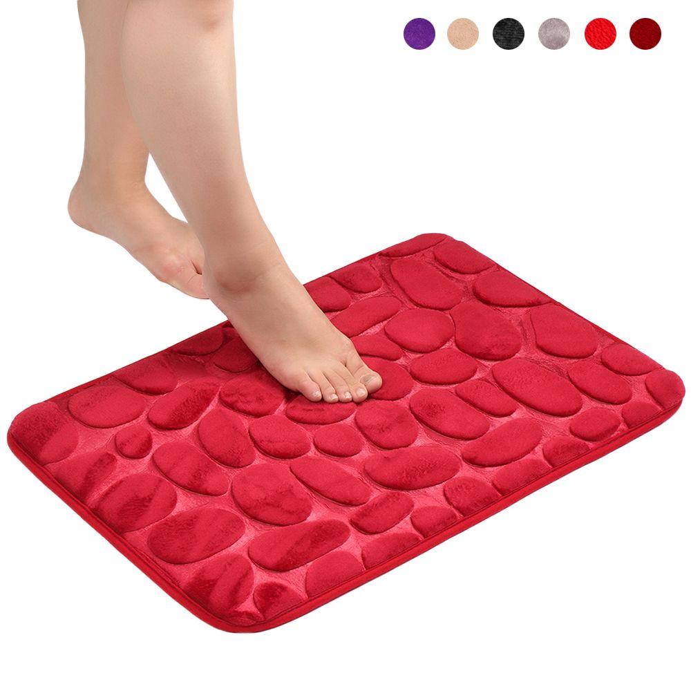 40*60cm Soft Bathtub Living Room Pebbles Bath Mat Bathroom Carpet Anti Slip Doormat