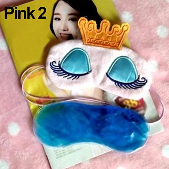 Cute Embroidered Patterns Crown Blindfold Plush 16 Cm 1 Pc