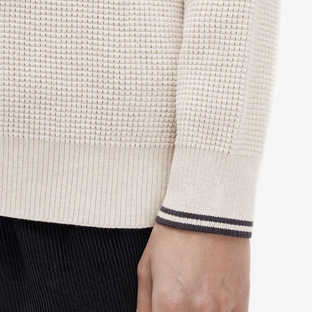 Fred Perry [Острый] Вязаный джемпер с вафельным узором (X23) Afpm2436507-X23