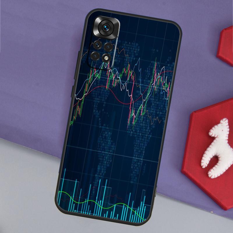 Торговля intraday Трейдер Funda Для Xiaomi Redmi Note 13 14 Pro 12 11 9 10 9S 10S 11S 12S Redmi 14C 10C 12C 13C Чехол