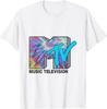 Футболки с логотипом MTV Classic в стиле тай-дай