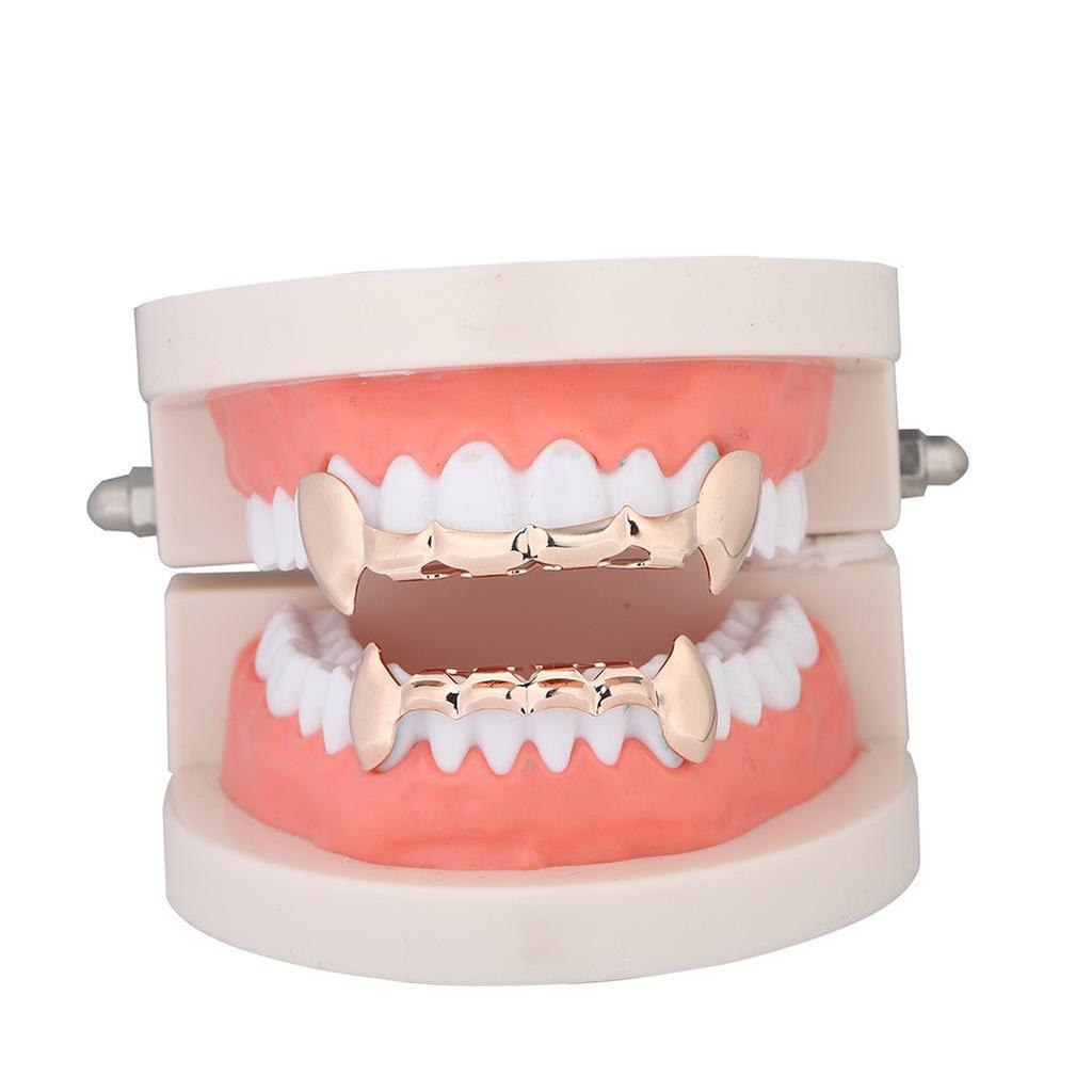 Модные Хэллоуинские Вампирские Клыки Grillz - Золотые Хип-Хоп Аксессуары