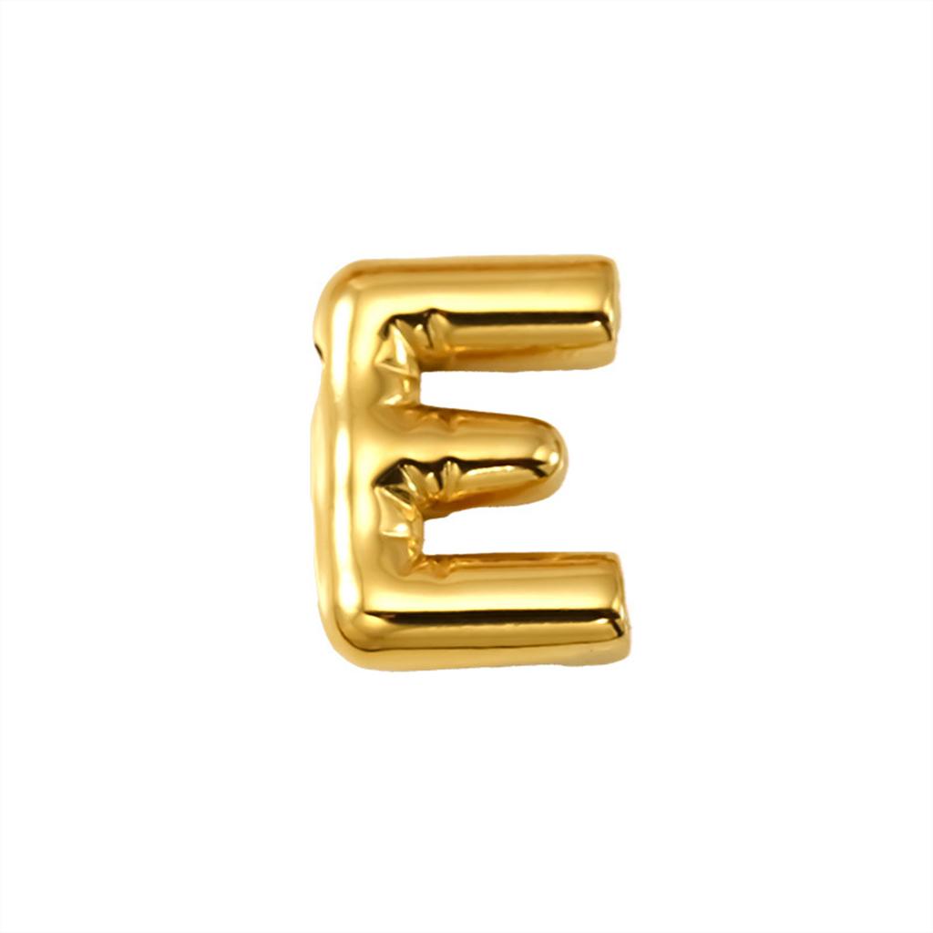 Fashionable And Trendy Small Letter Stainless Steel Bubble 26 Letter Earrings 1 Pair