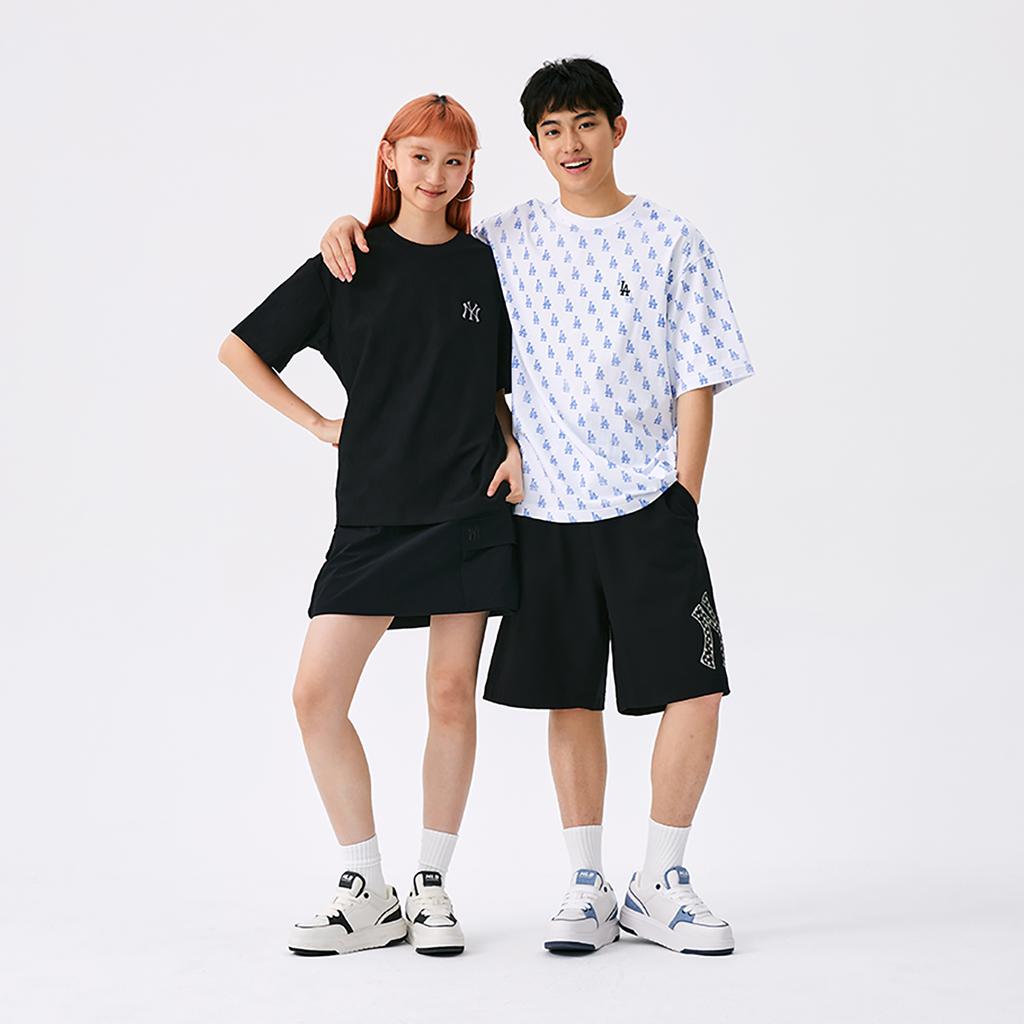 MLB MONOGRAM Футболка SS25 Унисекс Черная 3ATSM1353-50BKS