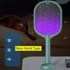 Electric 3in1 Insect Racket Swatter Zapper USB Rechargeable Mosquito Swatter Kill Fly Zapper Killer Trap