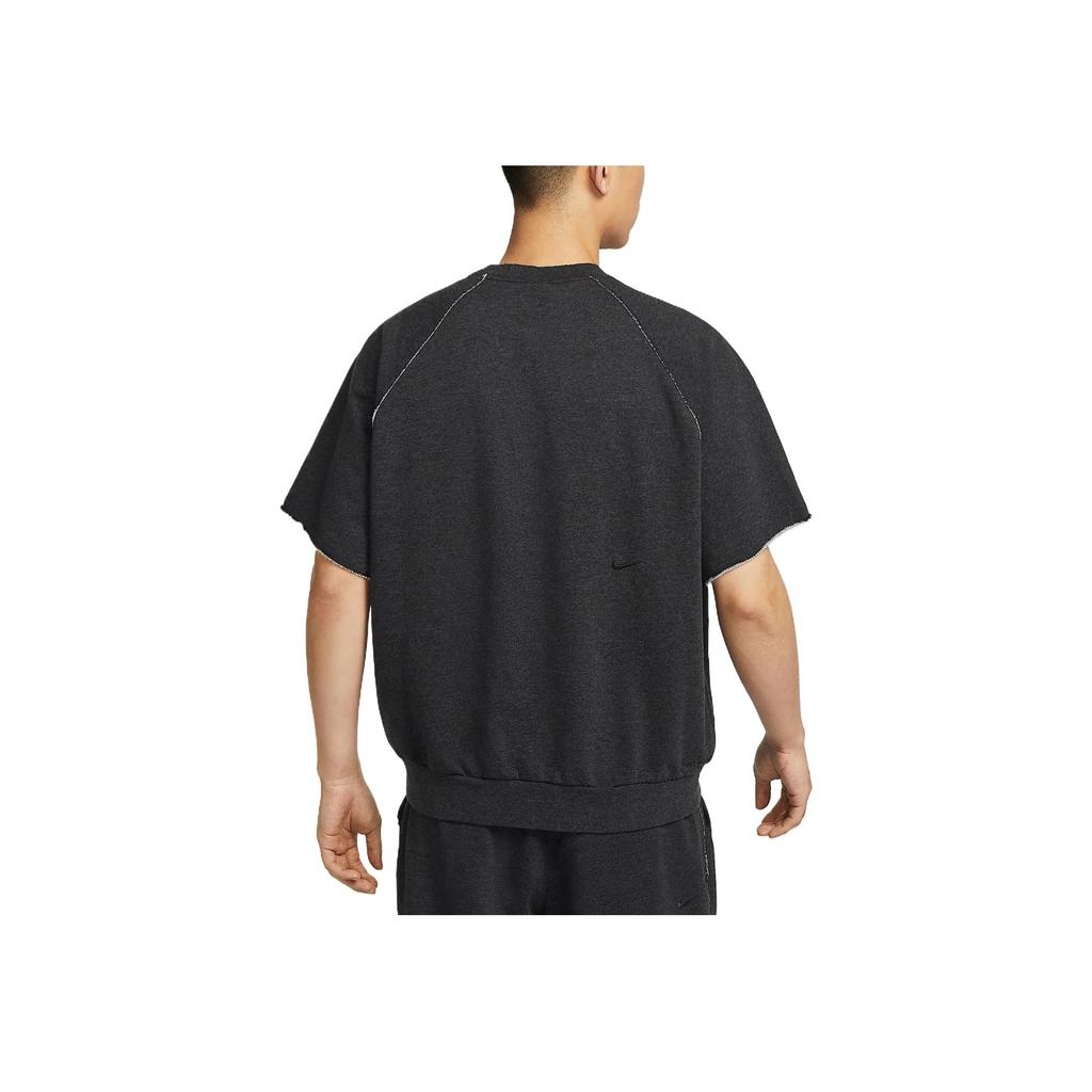 Nike Удобная Стильная Посадка Универсальная Футболка для Фитнеса с Коротким Рукавом Мужские топы Черный HJ8088-010