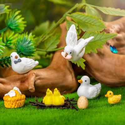 Милый мультфильм маленькая птичка микро ландшафт украшения креативные DIY украшения для дома аксессуары кавайные настольные украшения подарки