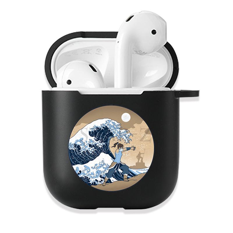 Мягкий черный силиконовый чехол для Apple Airpods Pro 3 2 1 The Great Wave of Kanagawa Bluetooth, беспроводные чехлы для наушников Airpod Cover