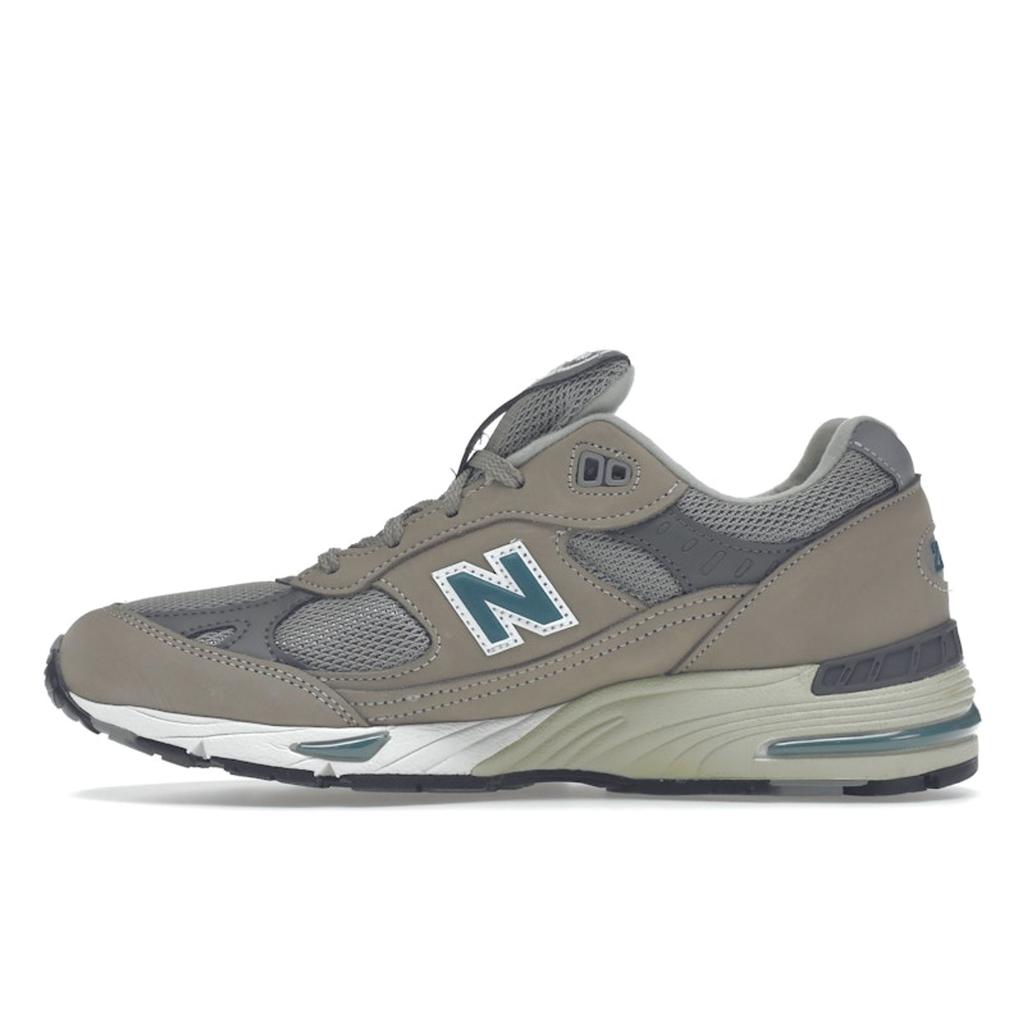 New Balance 991 Made In England 20th Anniversary Women Sneakers Grey Enamel-Blue W991ANI