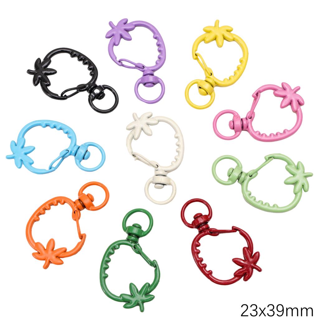 5-100 шт. Сплав Окрашенный спреем Брелок Брелок Карабин Кольцо для ключей Для DIY Ювелирных изделий Ключи Кошельки Украшения