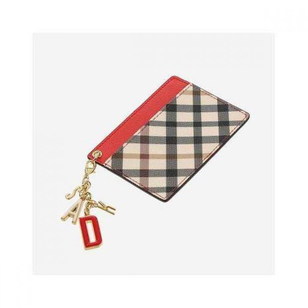 Daks Red Check Color Block 3 Fold Wallet Dcwa4e403r2