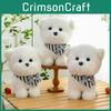 Bichon Scarf Triangular Frise Plush Toy Cute Stuffed Animal Doll Gift Birthday