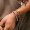 Хип-хоп Мода Браслет из Нержавеющей Стали для Мужчин, Модный Многослойный Браслет, Простые и Уникальные Мужские Украшения