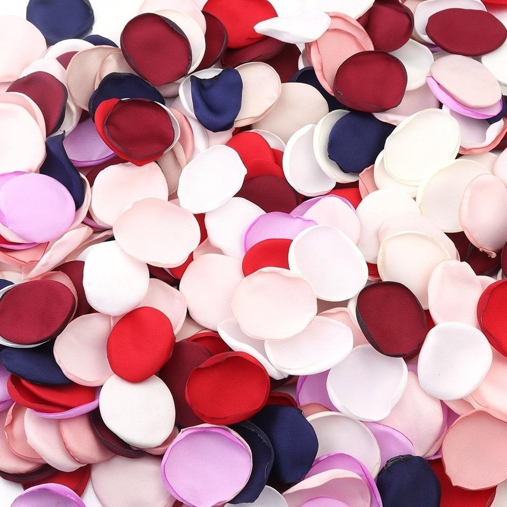 30/50/100pcs White Artificial Rose Flowers Silk Homme Decor Silk Rose Petals  Bridal Showers