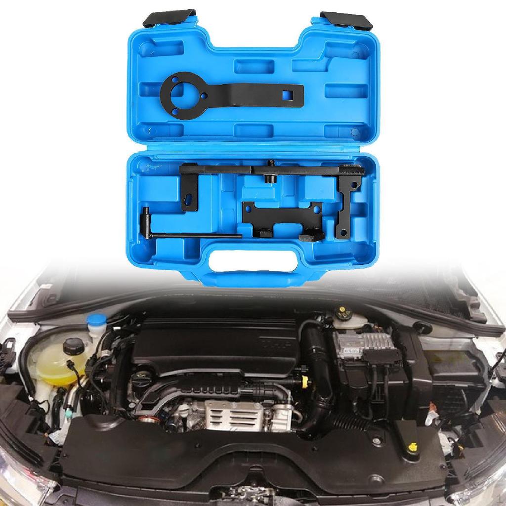 Engine Timing Camshaft Locking Tool Automotive Maintenance with Carrying Case Portable Steel Manual